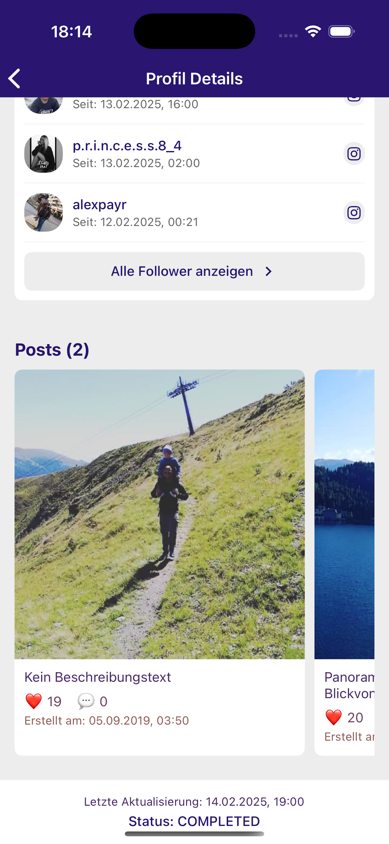 Social Checker App Screenshot